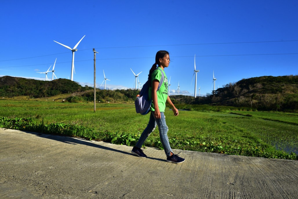 A wind farm in the Philippines. Photo credit: Asian Development Bank.