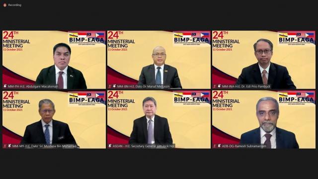 The 24th BIMP-EAGA Ministerial Meeting was held virtually via Zoom on 11 October 2021.